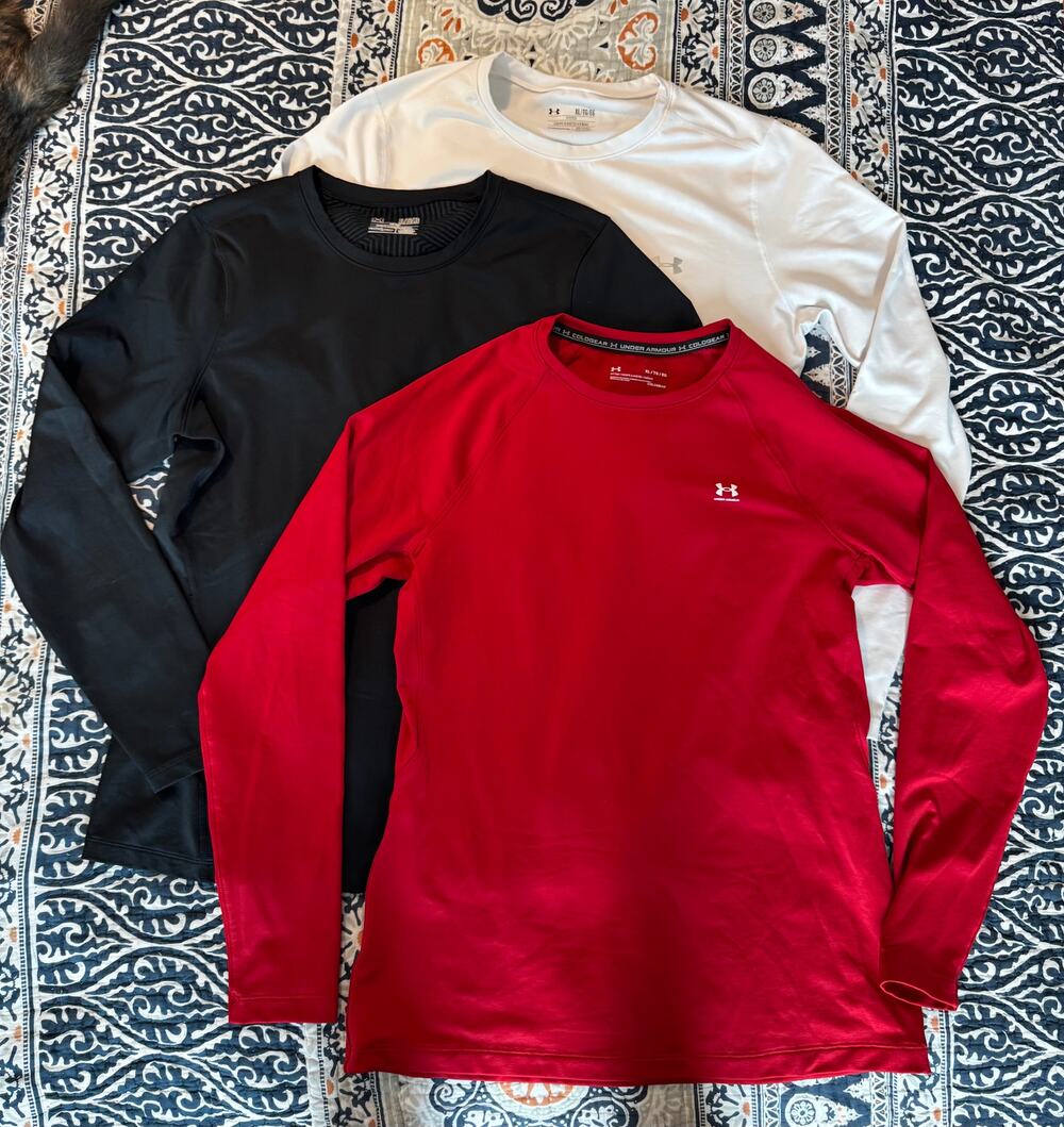 LOT of 3 Under Armour Women’s Coldgear Long-Sleeve Tops - Sz XL